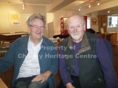 Photographs of Andrew Alston (left) who digitalised the mining archive and Frank Hough who created it