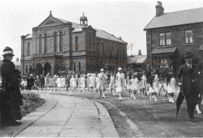 Walking to celebrate  a jubilee c1931